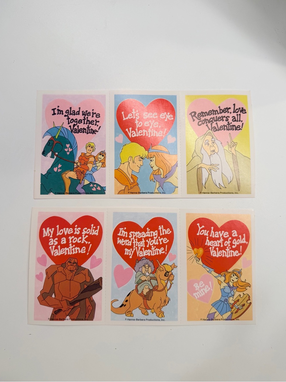 Vintage Hanna-Barbera The Herculoids Valentine Cards – Set of 6